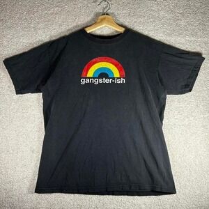 Y2K Enjoi skateboards gangster-ish graphic faded tee shirt tshirt